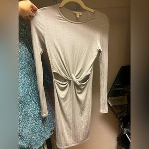 Midi dress with cutouts